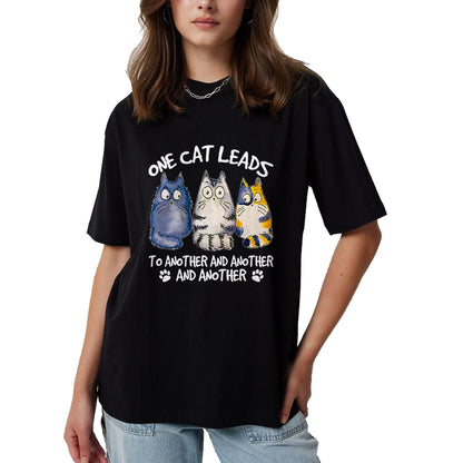 Cat Love Shirt, Funny Cat Lover Gift UnisexT-Shirt/Hoodie/Sweatshirt HLT00 - Funny Cat Design Cat Lover Kitten Cat T-Shirt (1)