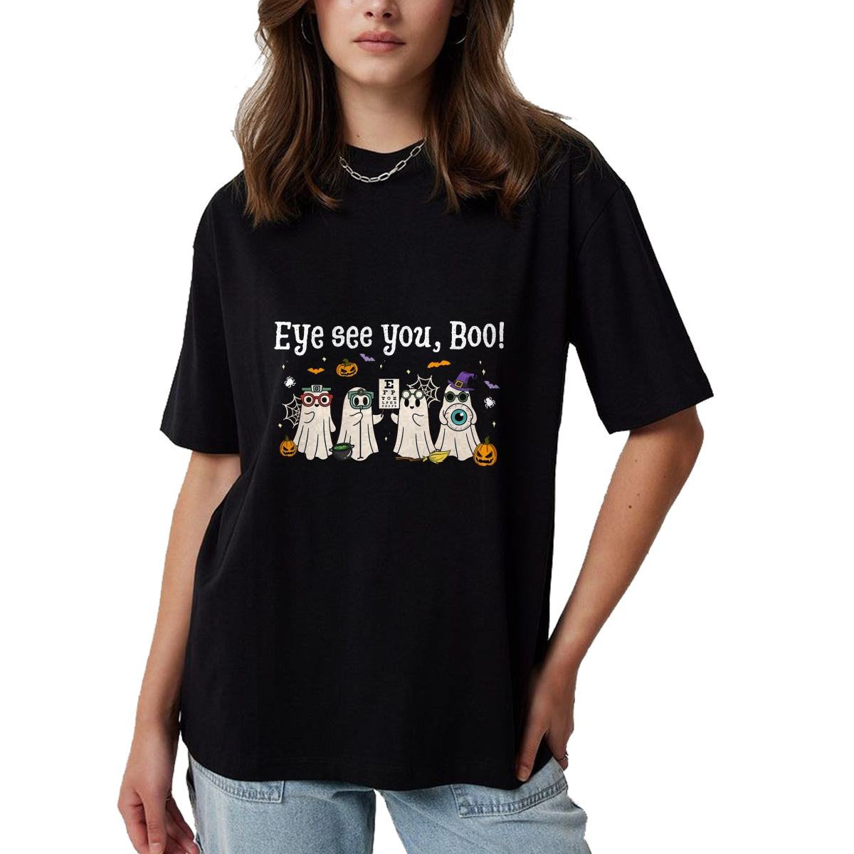 Best Doctor Shirt, Funny Doctor UnisexT-Shirt/Hoodie/Sweatshirt HLT00 - Cute Ghost Optometry Halloween Eye Doctor Ophthalmologist T-Shirt