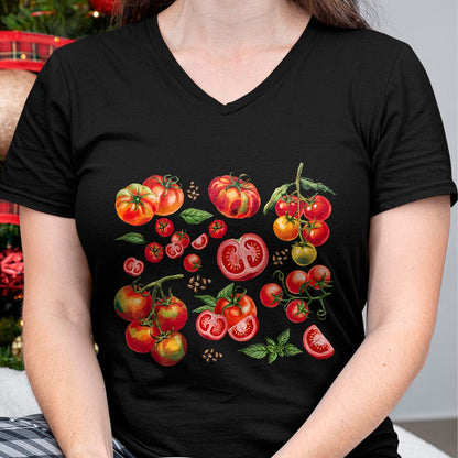 Best Farmer Life Shirt, Funny Farmer UnisexT-Shirt/Hoodie/Sweatshirt HLT00 - Tomato Season Vegetable Gardener Tomatoes Watercolor Summer T-Shirt