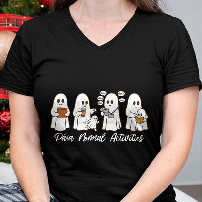 Best Teacher Shirt, Funny Teacher UnisexT-Shirt/Hoodie/Sweatshirt HLT00 - para Normal Activities SPED Teachers Ghost Fall Halloween T-Shirt (1)
