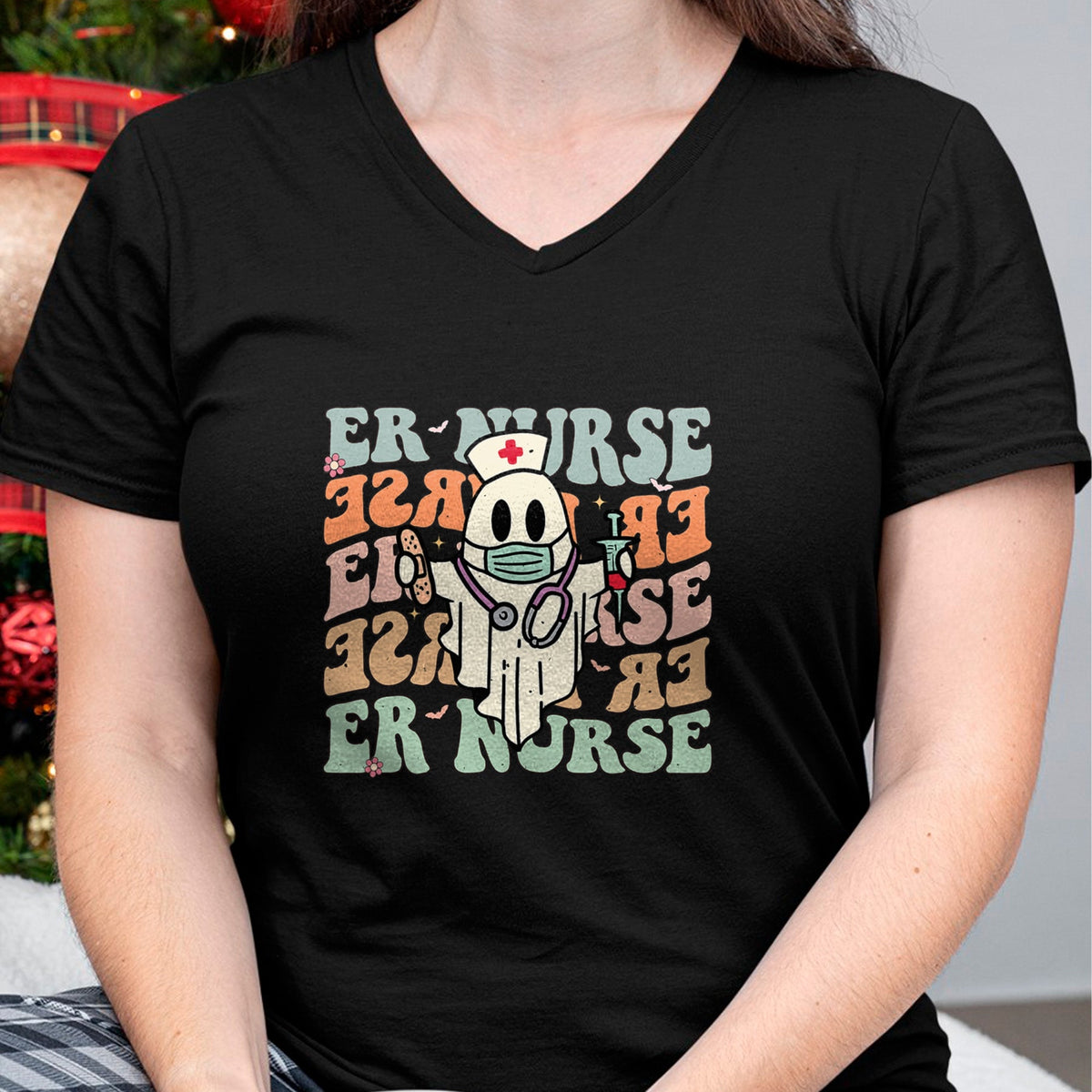Funny Nurse Shirt, Nurse Unisex T-Shirt/Hoodie/Sweatshirt HLT00 - Groovy Emergency Room Nurse Funny Halloween Costume ER Nurse T-Shirt