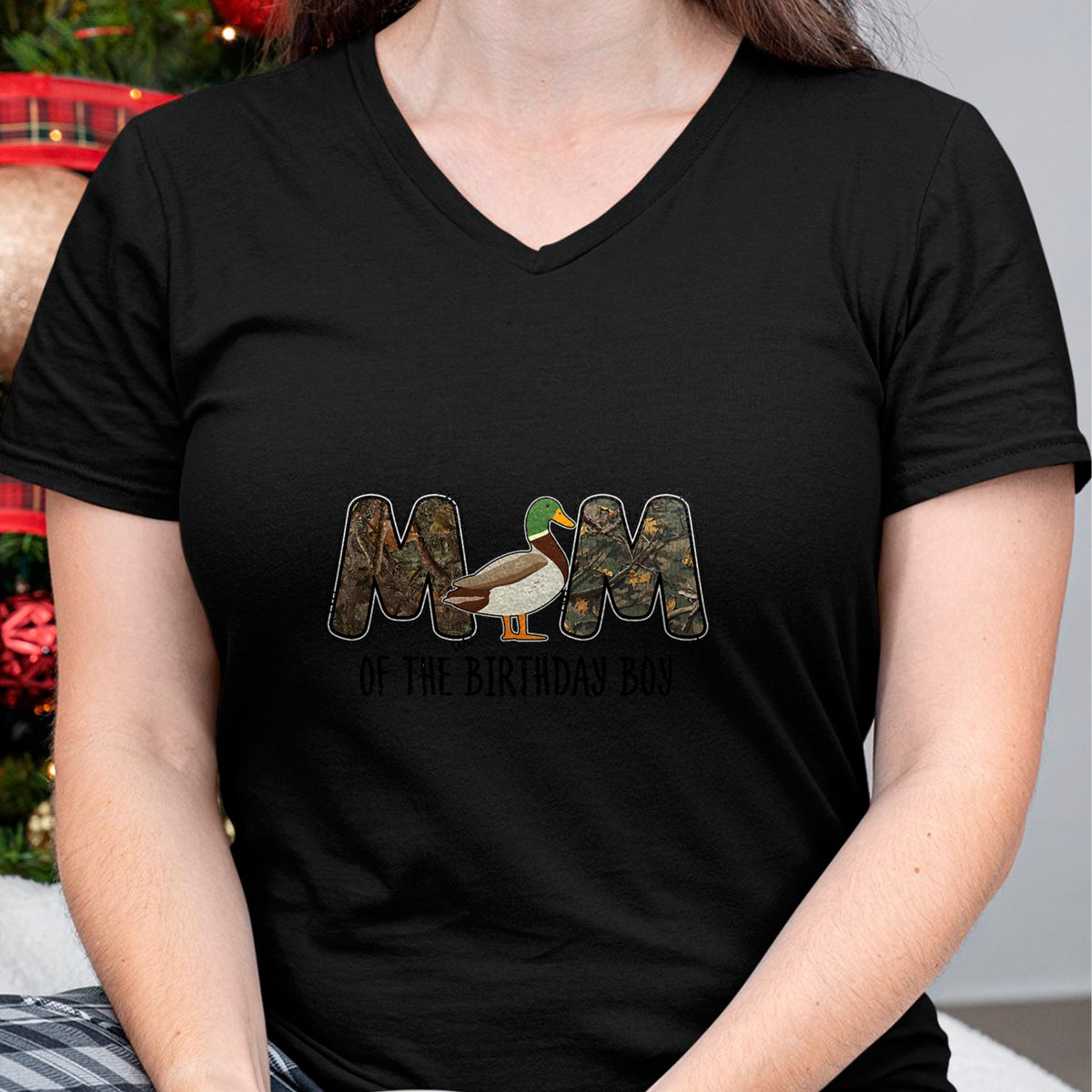 Gift for Mom Shirt, Funny Mom Unisex T-Shirt/Hoodie/Sweatshirt HLT00 - Mom Of The Birthday Boy One Lucky Duck 1st Birthday party T-Shirt