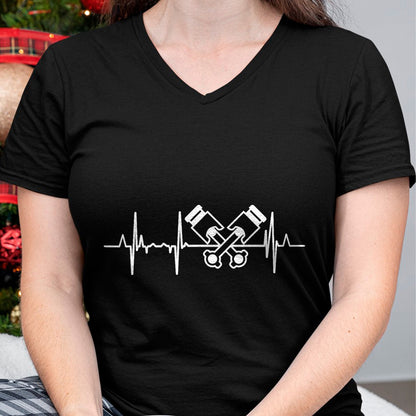 Best Mechanic Life Shirt, Funny Mechanic UnisexT-Shirt/Hoodie/Sweatshirt HLT00 - Car Mechatronics Engineer Heartbeat Car Mechanic T-Shirt