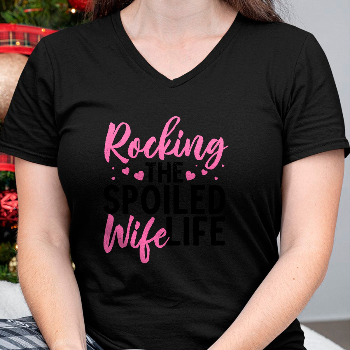 Best Wife Shirt, Wife and Husband Unisex T-Shirt/Hoodie/Sweatshirt HLT00 - Gift for wife T shirt, spoiled wife   Funny Spoiled Wife Art For Women Husband Spoiled Wife Life Lon