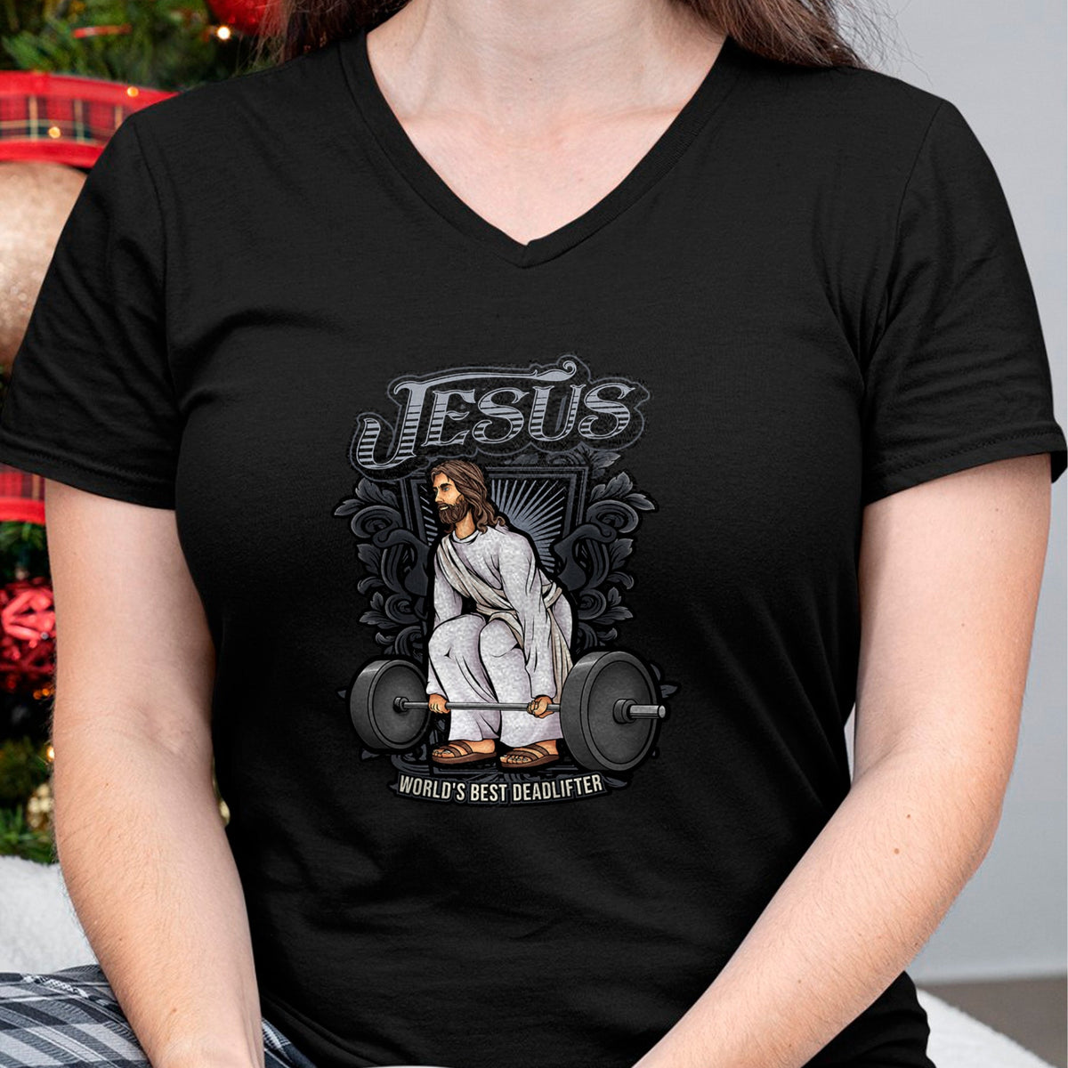 Christian Tee, Christian Faith Unisex T-Shirt/Hoodie/Sweatshirt HLT00 - Funny Jesus Christian Weight Lifting Men Women Gym Gag Gifts T-Shirt (1)