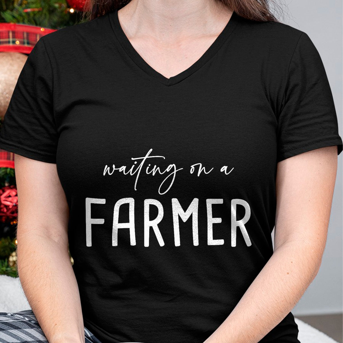 Best Farmer Life Shirt, Funny Farmer UnisexT-Shirt/Hoodie/Sweatshirt HLT00 - Waiting On A Farmer, Funny Farmer Wife T-Shirt