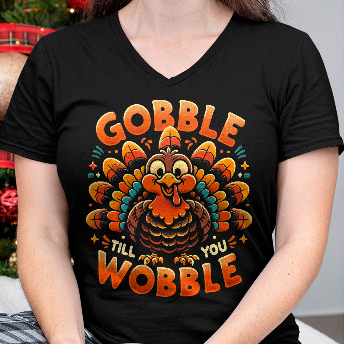 Best Thanksgiving Family Shirt , Funny Thanksgiving UnisexT-Shirt/Hoodie/Sweatshirt HLT00 - Thanksgiving Shirt for Men Women Kids Gobble Till You Wobble T-Shirt