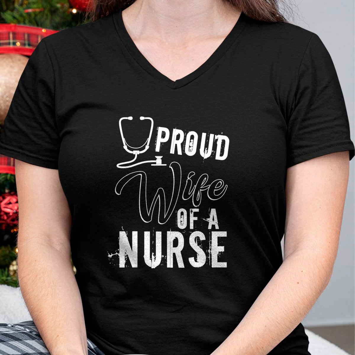 Funny Nurse Shirt, Nurse Unisex T-Shirt/Hoodie/Sweatshirt HLT00 - Proud Wife Of A Nurse T Shirt, Cool Nurse's Wife T Shirt