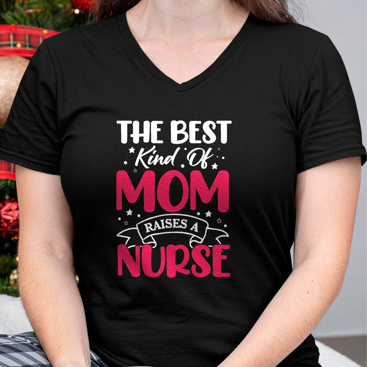 Funny Nurse Shirt, Nurse Unisex T-Shirt/Hoodie/Sweatshirt HLT00 - The Best Kind Of Mom Raises A Nurse T-Shirt