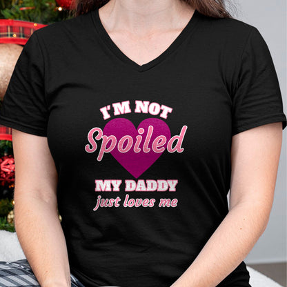 Best Wife Shirt, Wife and Husband Unisex T-Shirt/Hoodie/Sweatshirt HLT00 - Girls I'm Not Spoiled My Daddy Just Loves Me Funny Daughter T-Shirt
