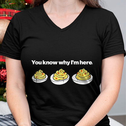 Best Thanksgiving Family Shirt , Funny Thanksgiving UnisexT-Shirt/Hoodie/Sweatshirt HLT00 - Deviled Eggs You Know Why Im Here Thanksgiving Men Women Kid T-Shirt, Men, Black, 3X-Large