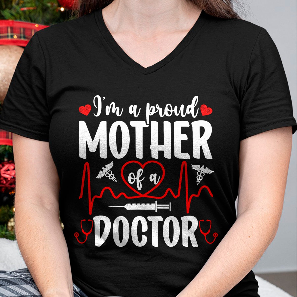 Best Doctor Shirt, Funny Doctor UnisexT-Shirt/Hoodie/Sweatshirt HLT00 - I'm A Proud Mother of A Doctor Mom Doctor Mama T-Shirt