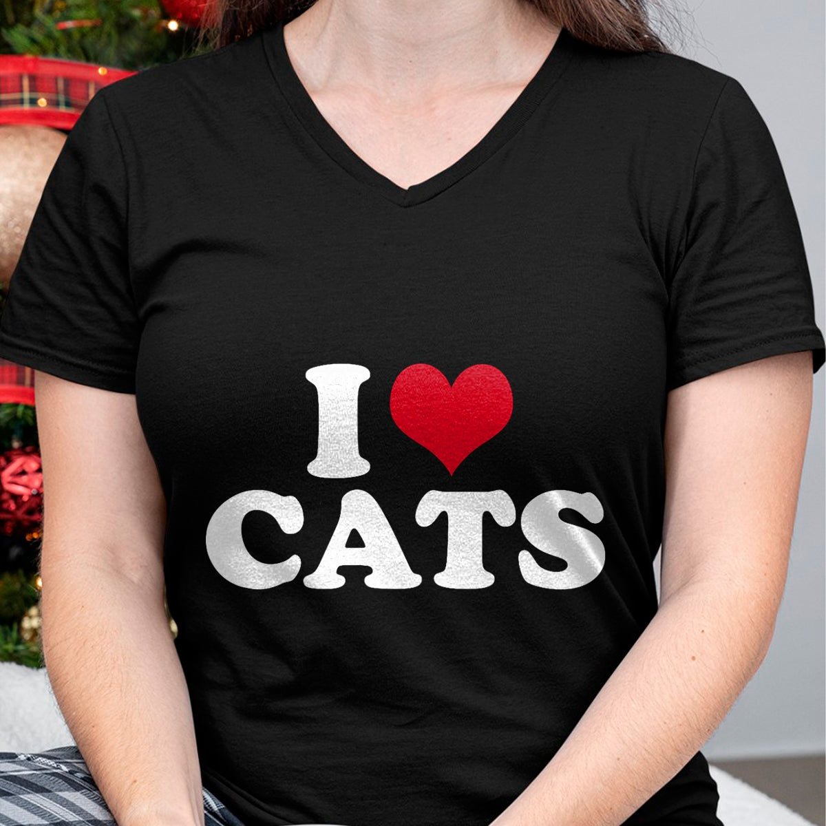 Cat Love Shirt, Funny Cat Lover Gift UnisexT-Shirt/Hoodie/Sweatshirt HLT00 - I Love Cats Cat T-Shirt (1)