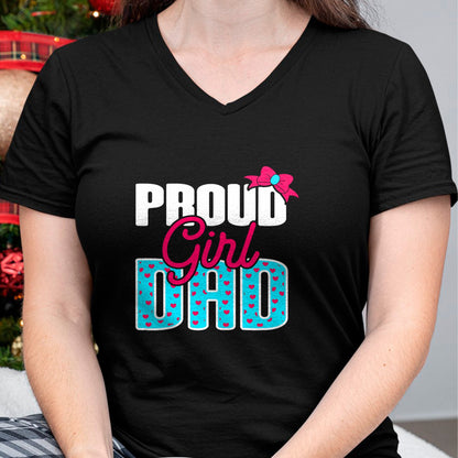 Gift for Dad Shirt, Funny Dad Unisex T-Shirt/Hoodie/Sweatshirt HLT00 – Girl Dad Proud Girl Dad Quote for Father of A Girl T-Shirt
