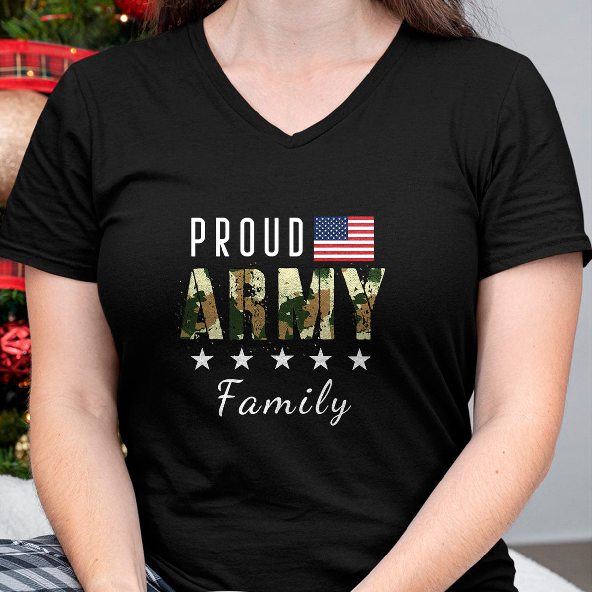 Gift for Mom Shirt, Funny Mom Unisex T-Shirt/Hoodie/Sweatshirt HLT00 - Army Graduation Proud Military Family Mom Dad Brother Sister T-Shirt