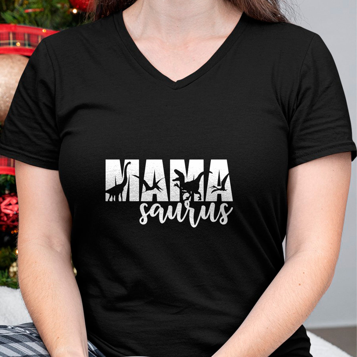 Gift for Mom Shirt, Funny Mom Unisex T-Shirt/Hoodie/Sweatshirt HLT00 - MamaSaurus T rex Dinosaur Funny Mama Saurus Mother_s Day T-Shirt