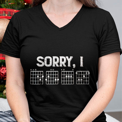 Guitar Lover Shirt, Funny Guitar UnisexT-Shirt/Hoodie/Sweatshirt HLT00 - Sorry I-DGAF Funny Guitar Chords T-Shirt, Men, Dark Green, XX-Large
