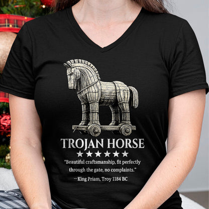Best Horse Lover Shirt , Funny Horse UnisexT-Shirt/Hoodie/Sweatshirt HLT00 - Trojan Horse King Priam 1184 BC Ancient Greek History Meme T-Shirt
