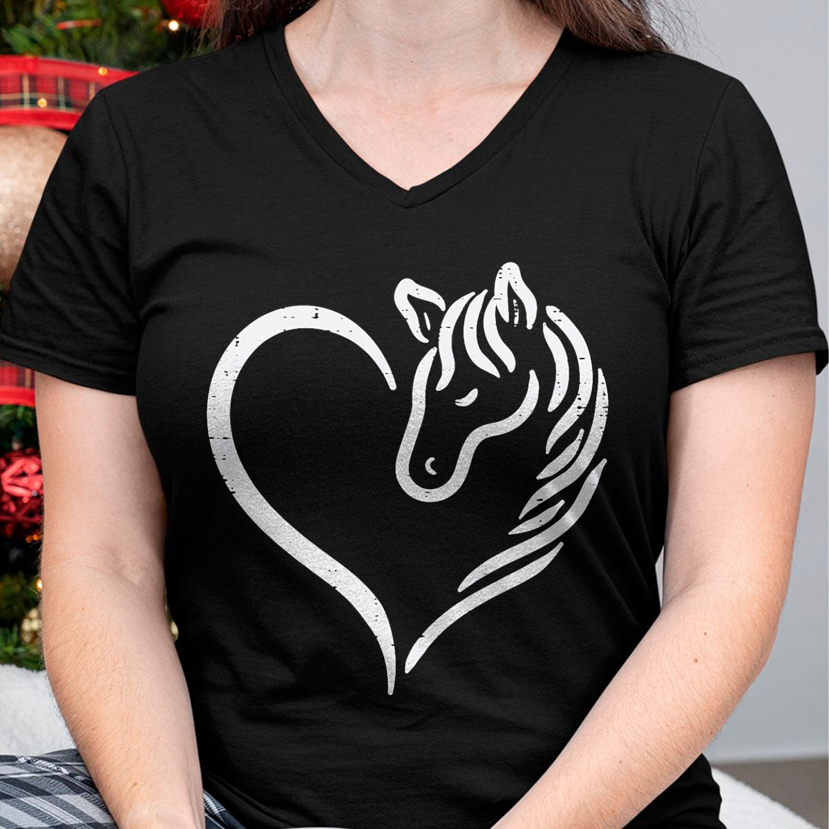 Best Horse Lover Shirt , Funny Horse UnisexT-Shirt/Hoodie/Sweatshirt HLT00 - Heart Horse Cute Love Equestrian Women Girls Kids Teens T-Shirt