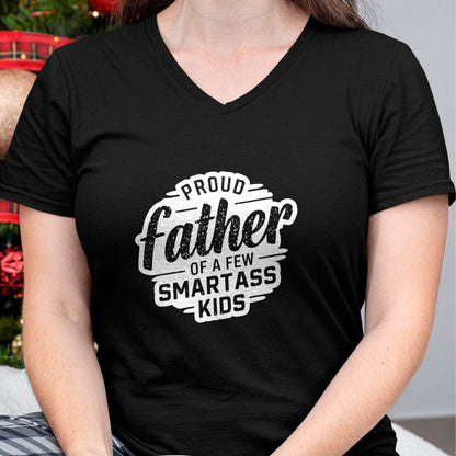 Gift for Dad Shirt, Funny Dad Unisex T-Shirt/Hoodie/Sweatshirt HLT00 – Proud Father Of A Few Smartass Kids Fathers Day Funny T-Shirt