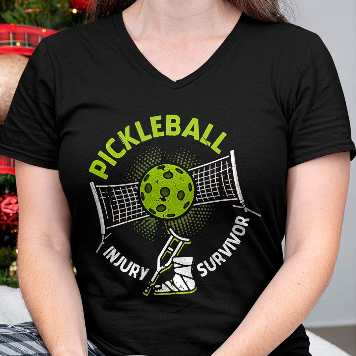 Funny Pickleball Shirt, Pickleball Lover Unisex T-Shirt/Hoodie/Sweatshirt HLT00 - Pickleball Injury Survivor Funny Pickle Sports Player for Seniors T-Shirt