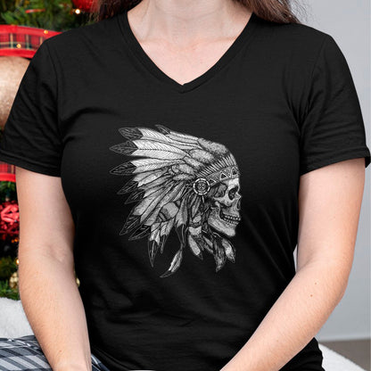 Native American T-Shirts, Vintage Native American Unisex T-Shirt/Hoodie/Sweatshirt HLT00 - American Motorcycle Skull Native Indian Eagle Chief Vintage