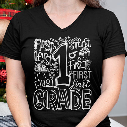 Best Student Shirt, Funny Back To School UnisexT-Shirt/Hoodie/Sweatshirt HLT00 - Typography 1st Grade Team Student Teacher T-Shirt