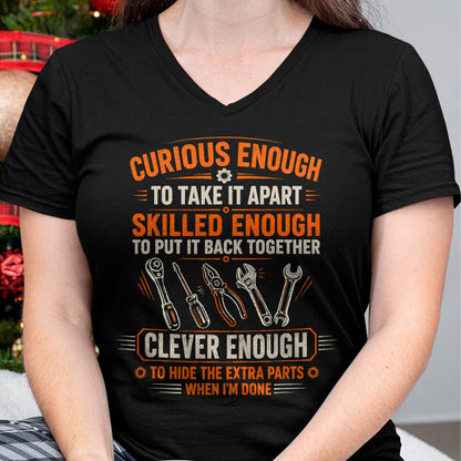 Best Mechanic Life Shirt, Funny Mechanic UnisexT-Shirt/Hoodie/Sweatshirt HLT00 - Mechanic Curious Enough to Take It Apart Car Auto Garage T-Shirt