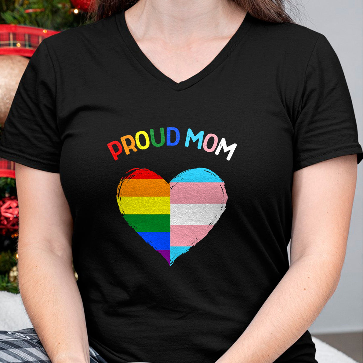 Gift for Mom Shirt, Funny Mom Unisex T-Shirt/Hoodie/Sweatshirt HLT00 - Proud Ally LGBTQ Transgender Proud Mom  Proud Trans Mom T-Shirt