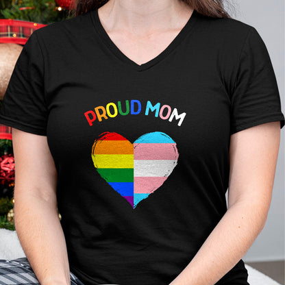 Gift for Mom Shirt, Funny Mom Unisex T-Shirt/Hoodie/Sweatshirt HLT00 - Proud Ally LGBTQ Transgender Proud Mom  Proud Trans Mom T-Shirt