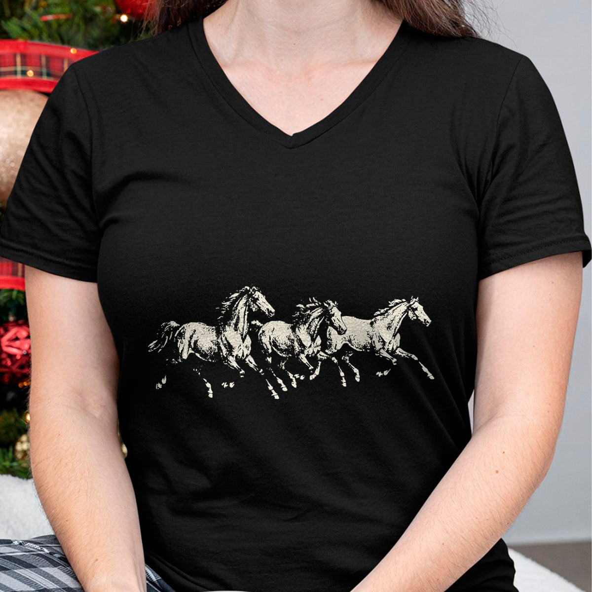 Best Horse Lover Shirt , Funny Horse UnisexT-Shirt/Hoodie/Sweatshirt HLT00 - Wild Horses Running Vintage 90s Western Cowboy Horse Lover T-Shirt