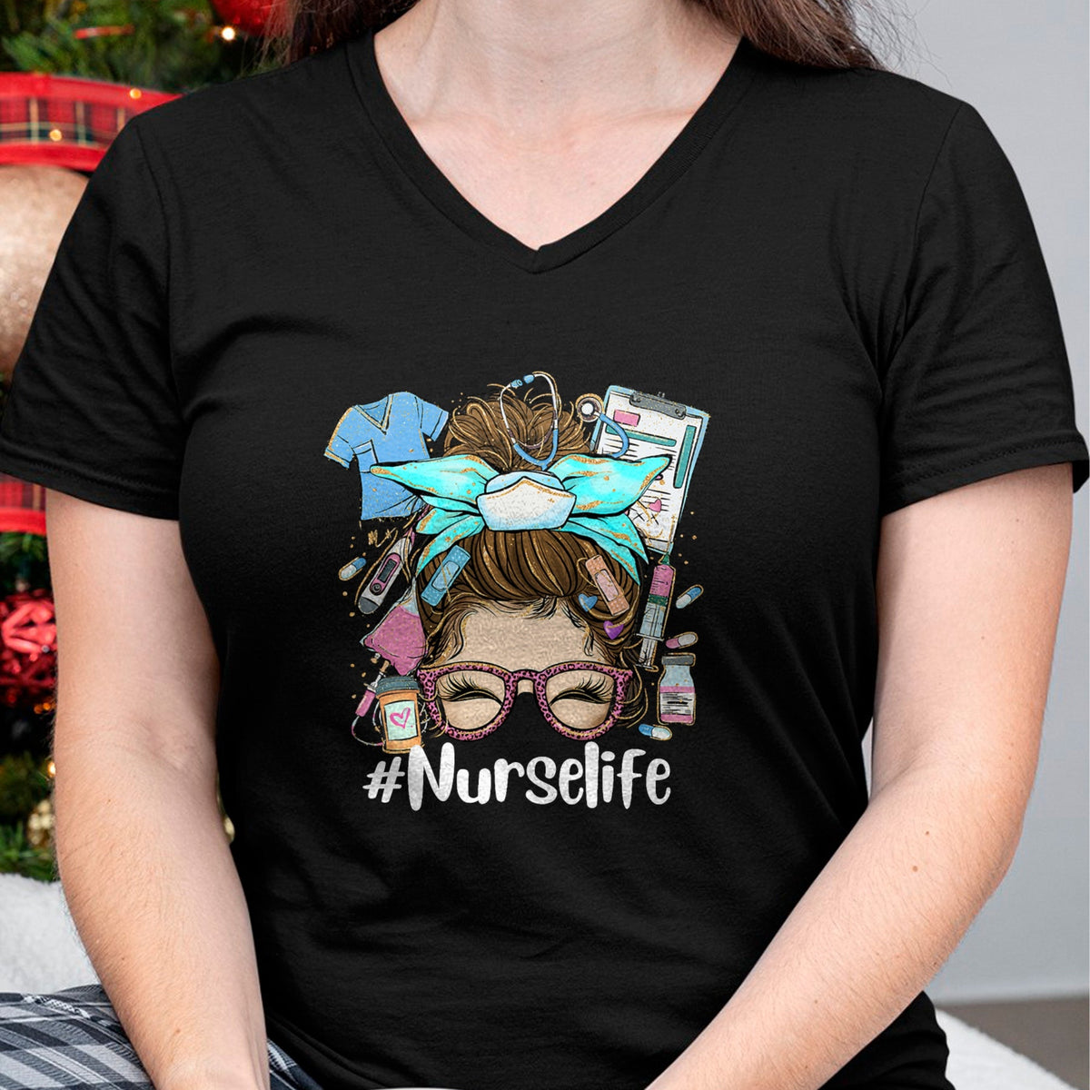 Funny Nurse Shirt, Nurse Unisex T-Shirt/Hoodie/Sweatshirt HLT00 - Funny NurseLife Nurse T-Shirt (1)
