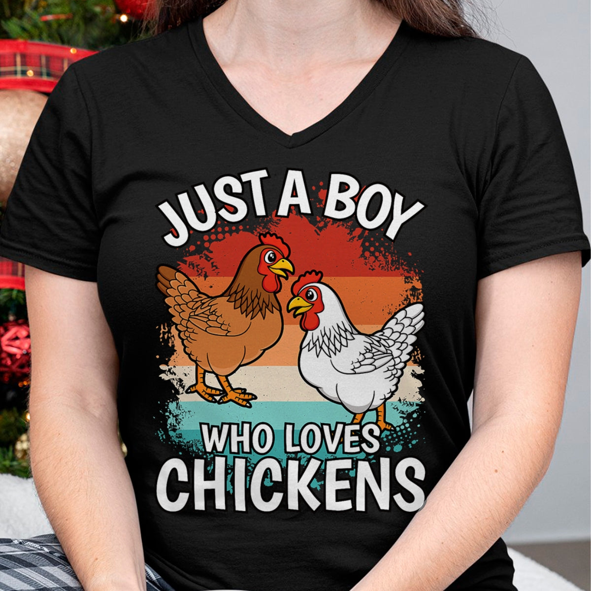 Best Farmer Life Shirt, Funny Farmer UnisexT-Shirt/Hoodie/Sweatshirt HLT00 - Just A Boy Who Loves Chickens Retro Farmer Farming Boys Kids T-Shirt