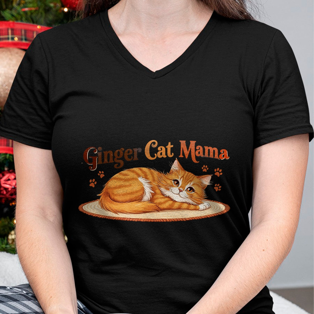 Cat Love Shirt, Funny Cat Lover Gift UnisexT-Shirt/Hoodie/Sweatshirt HLT00 - Ginger Cat Mama Ginger Mom lover Funny Gifts Cat Dad Cat Mom T-Shirt (1)
