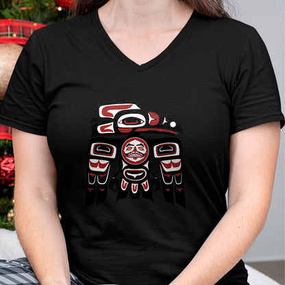 Native American T-Shirts, Vintage Native American Unisex T-Shirt/Hoodie/Sweatshirt HLT00 - Haida Tlingit Raven Totem Native American Indigenous Pride