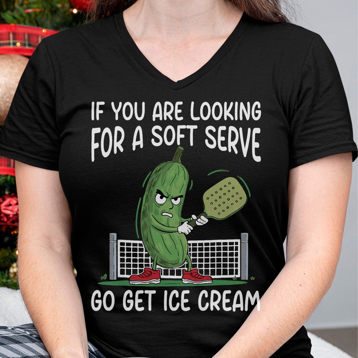 Funny Pickleball Shirt, Pickleball Lover Unisex T-Shirt/Hoodie/Sweatshirt HLT00 - If You Are Looking Soft Serve Go Get Some Ice Cream T-Shirt