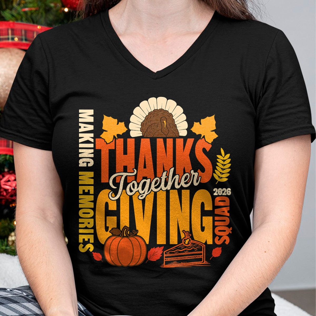 Best Thanksgiving Family Shirt , Funny Thanksgiving UnisexT-Shirt/Hoodie/Sweatshirt HLT00 - Family Thanksgiving Squad 2026 Matching Family Thanksgiving T-Shirt (1)