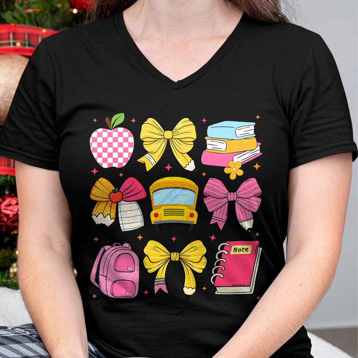 Best Student Shirt, Funny Back To School UnisexT-Shirt/Hoodie/Sweatshirt HLT00 - Back to School Coquette Bow First Day of School Teacher Girl T-Shirt