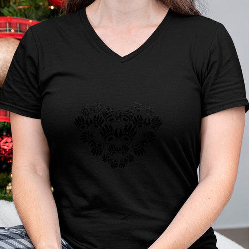Native American T-Shirts, Vintage Native American Unisex T-Shirt/Hoodie/Sweatshirt HLT00 - Orange Hand MMIW Awareness Indigenous Woman Stolen Sisters