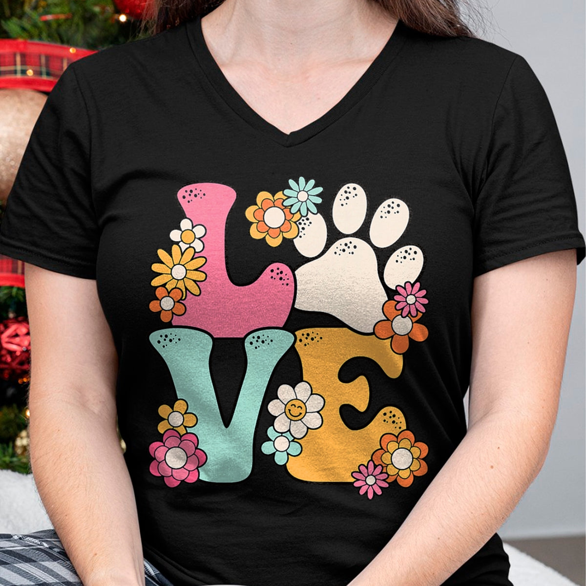 Cat Love Shirt, Funny Cat Lover Gift UnisexT-Shirt/Hoodie/Sweatshirt HLT00 - Groovy Paw Love Cat Dog Lover Pet Owner Women Girls Kids T-Shirt