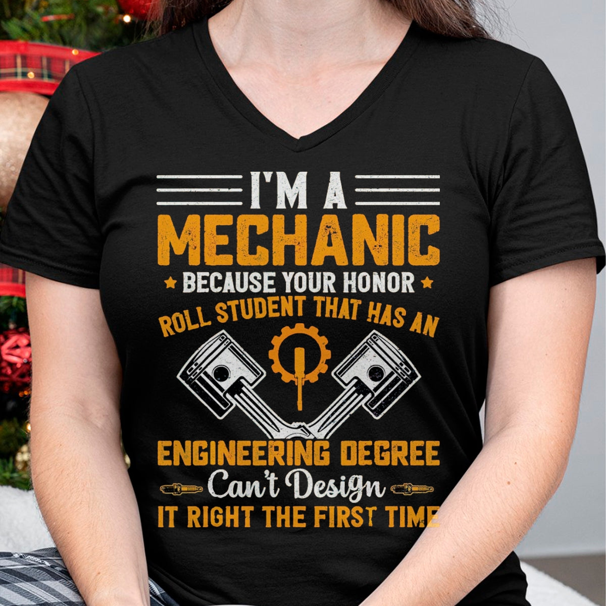 Best Mechanic Life Shirt, Funny Mechanic UnisexT-Shirt/Hoodie/Sweatshirt HLT00 - I'm A Mechanic Because Your Honor Roll Student that Mechanic T-Shirt, Men, Black, 3X-Large