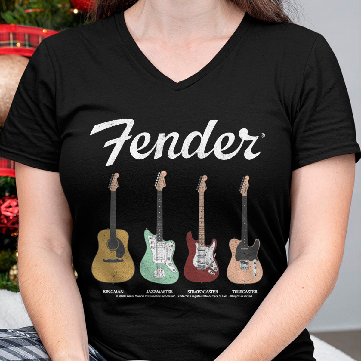 Guitar Lover Shirt, Funny Guitar UnisexT-Shirt/Hoodie/Sweatshirt HLT00 - Fender Vintage Guitar Lineup Long Sleeve T-Shirt
