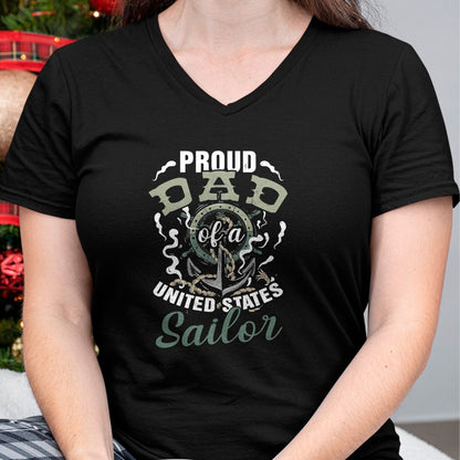 Gift for Dad Shirt, Funny Dad Unisex T-Shirt/Hoodie/Sweatshirt HLT00 – Fathers Day Proud Dad of A United States Anchor Sailor T-Shirt