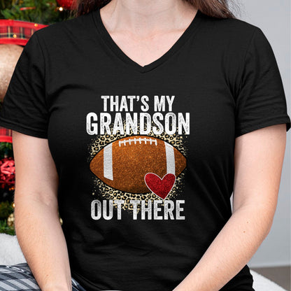 Best Grandma Shirt, Proud Grandma Unisex T-Shirt/Hoodie/Sweatshirt HLT00 - That's My Grandson Out There Football Grandma Grandpa T-Shirt