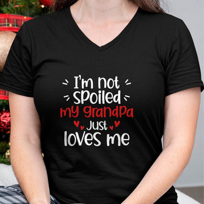 Best Wife Shirt, Wife and Husband Unisex T-Shirt/Hoodie/Sweatshirt HLT00 - I'm Not Spoiled My Grandpa Loves Me Funny Kids Best Friend T-Shirt
