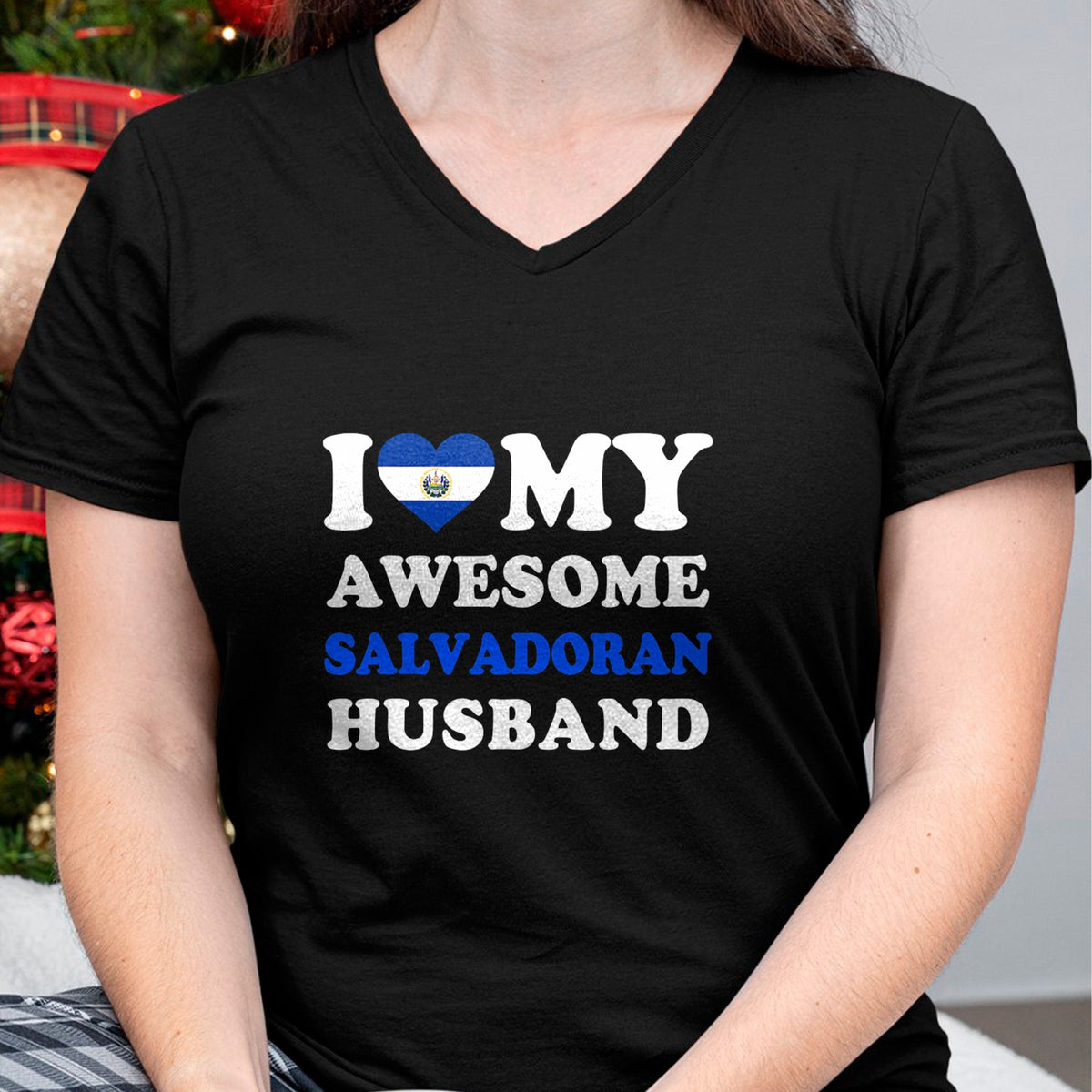 Best Wife Shirt, Wife and Husband Unisex T-Shirt/Hoodie/Sweatshirt HLT00 - I love My Awesome Salvadoran Husband Funny T-Shirt
