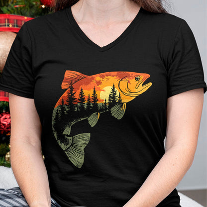 Funny Fishing Shirt, Gift For Fishing Lover Unisex T-Shirt/Hoodie/Sweatshirt HLT00 - Fishing, Trout, Fly Fishing, Angler Fisherman, Nature Forest T-Shirt