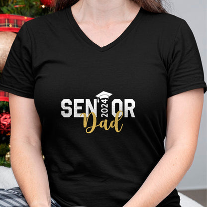 Gift for Dad Shirt, Funny Dad Unisex T-Shirt/Hoodie/Sweatshirt HLT00 – Proud Senior Dad 2024 Senior 2024 Dad Class Of 2024 Father T-Shirt