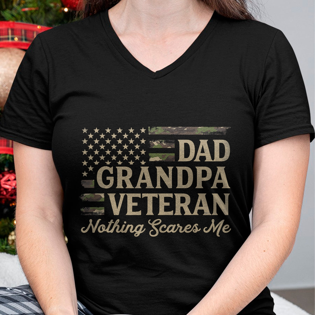 Proud Veteran Shirt, Funny Veteran UnisexT-Shirt/Hoodie/Sweatshirt HLT00 - Dad Grandpa Veteran Camo USA Flag Father_s Day Camourflage T-Shirt