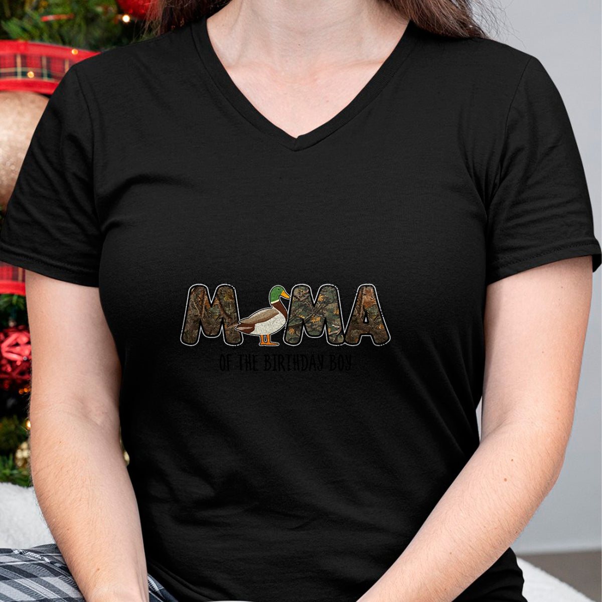 Gift for Mom Shirt, Funny Mom Unisex T-Shirt/Hoodie/Sweatshirt HLT00 - Mama Of The Birthday Boy One Lucky Duck 1st Birthday party T-Shirt